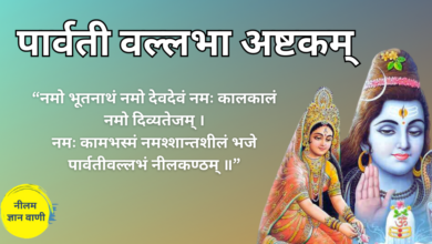 पार्वती वल्लभा अष्टकम् (Parvati Vallabha Ashtakam)